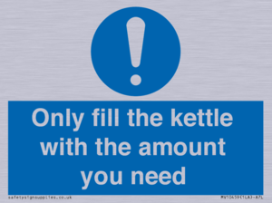 Only fill the kettle with the amount you need